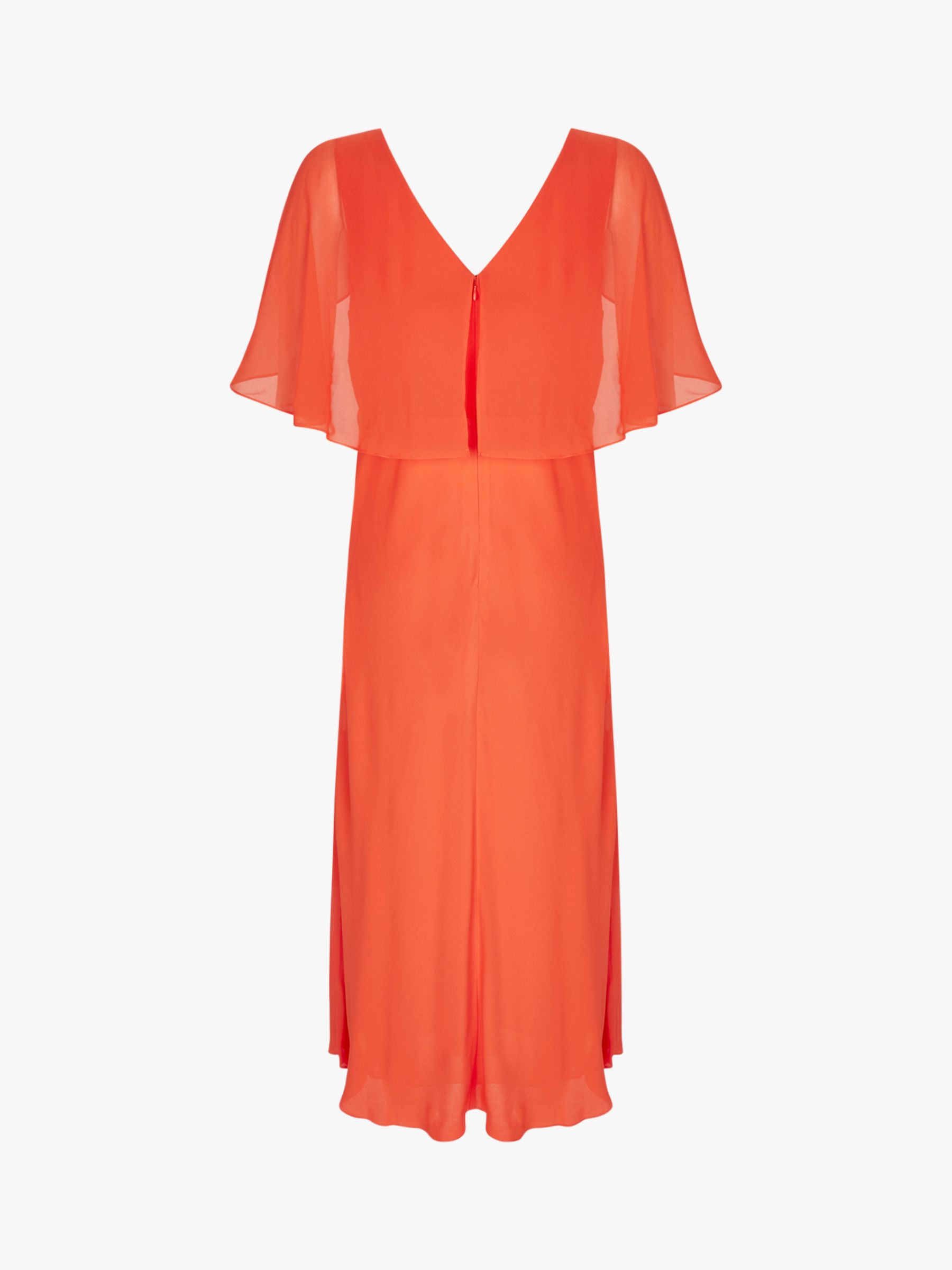 Mint Velvet Angel Sleeve Dress, Orange at John Lewis & Partners