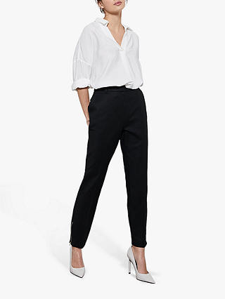 Mint Velvet Capri Tailored Trousers, Black