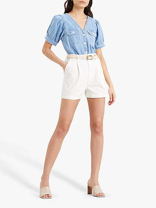 Levi's Bryn Denim V-Neck Button Front Top, Loosey Goosey