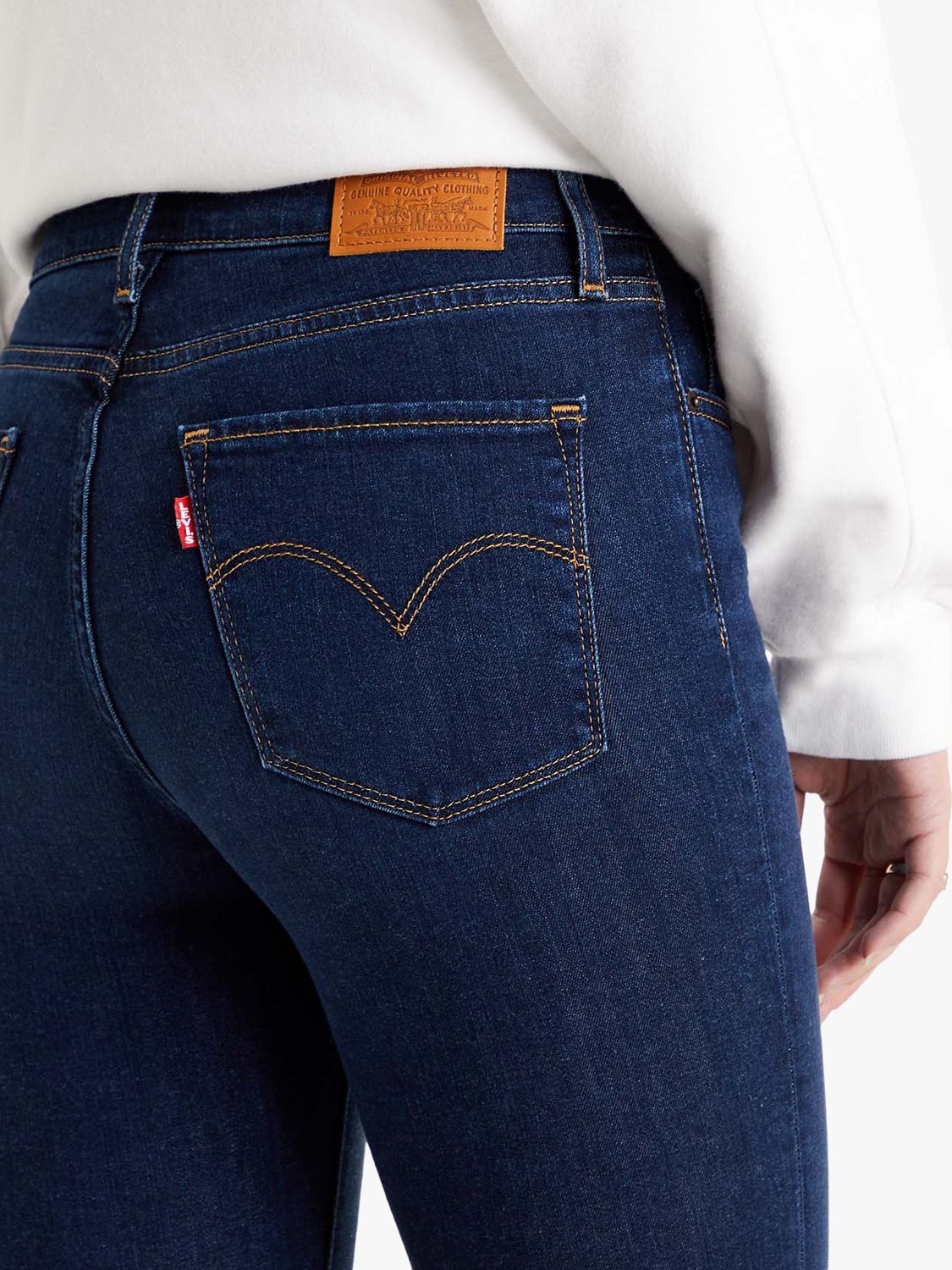 Levi's 724 High Rise Straight Jeans, Bogota Calm at John Lewis & Partners