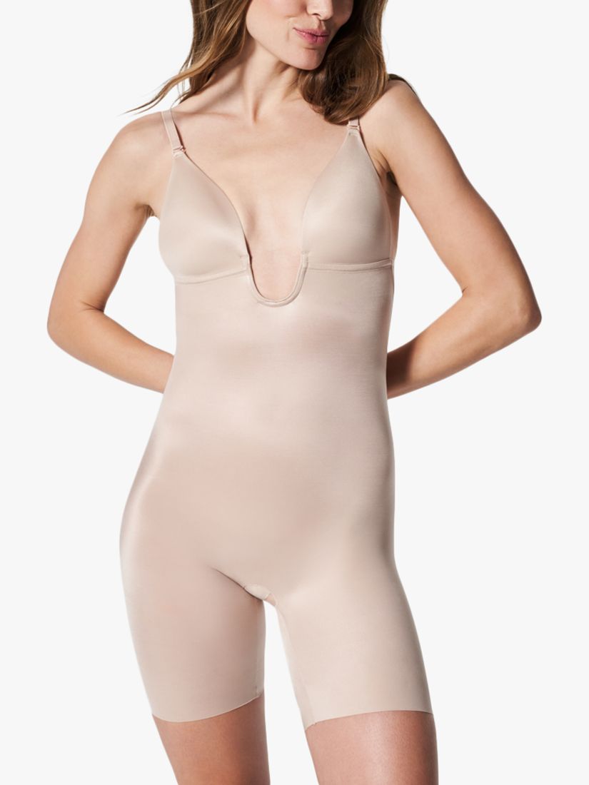 Spanx Suit Your Fancy Strapless Mid Thigh Bodysuit