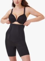 Spanx Medium Control Thinstincts 2.0 Open-Bust Mid-Thigh Bodysuit, Black at  John Lewis & Partners