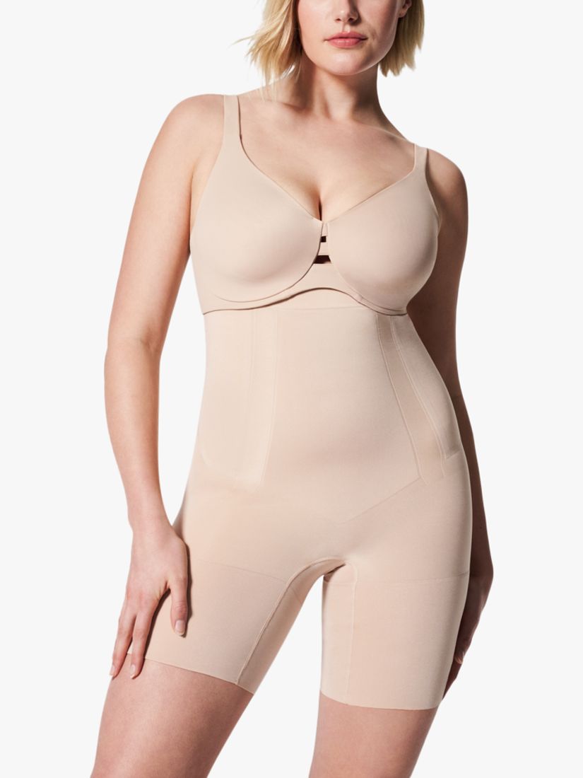 Spanx Firm Control Oncore High-Waisted Shorts, Nude at John Lewis