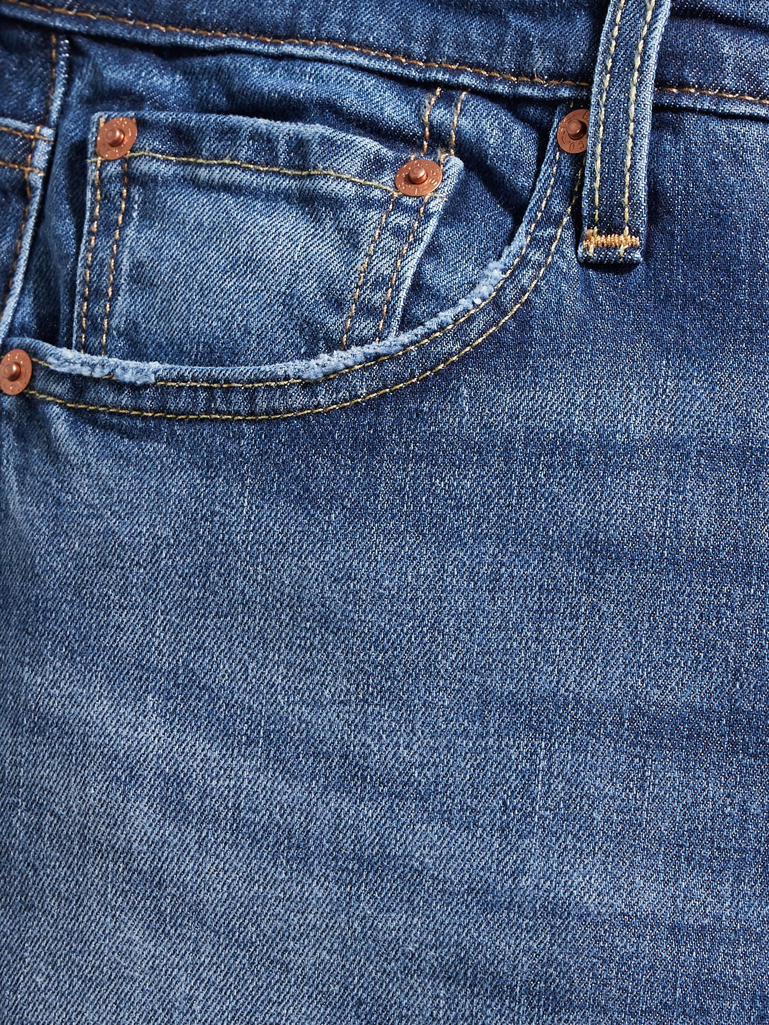 Levi's 502 Tapered Fit Jeans, Smoke Stacked Adv at John Lewis & Partners