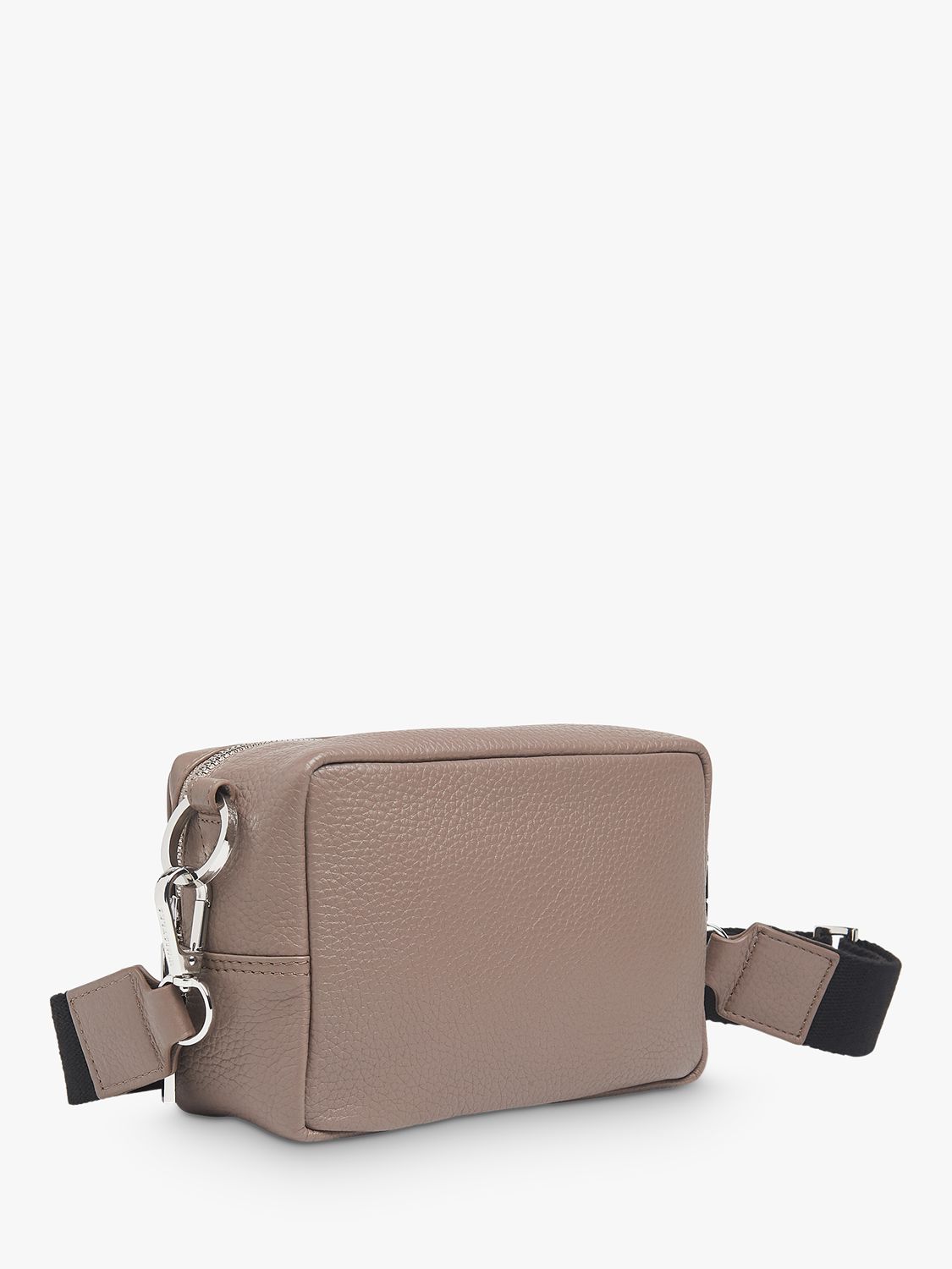 Whistles Bibi Leather Cross Body Bag, Dark Grey, One Size