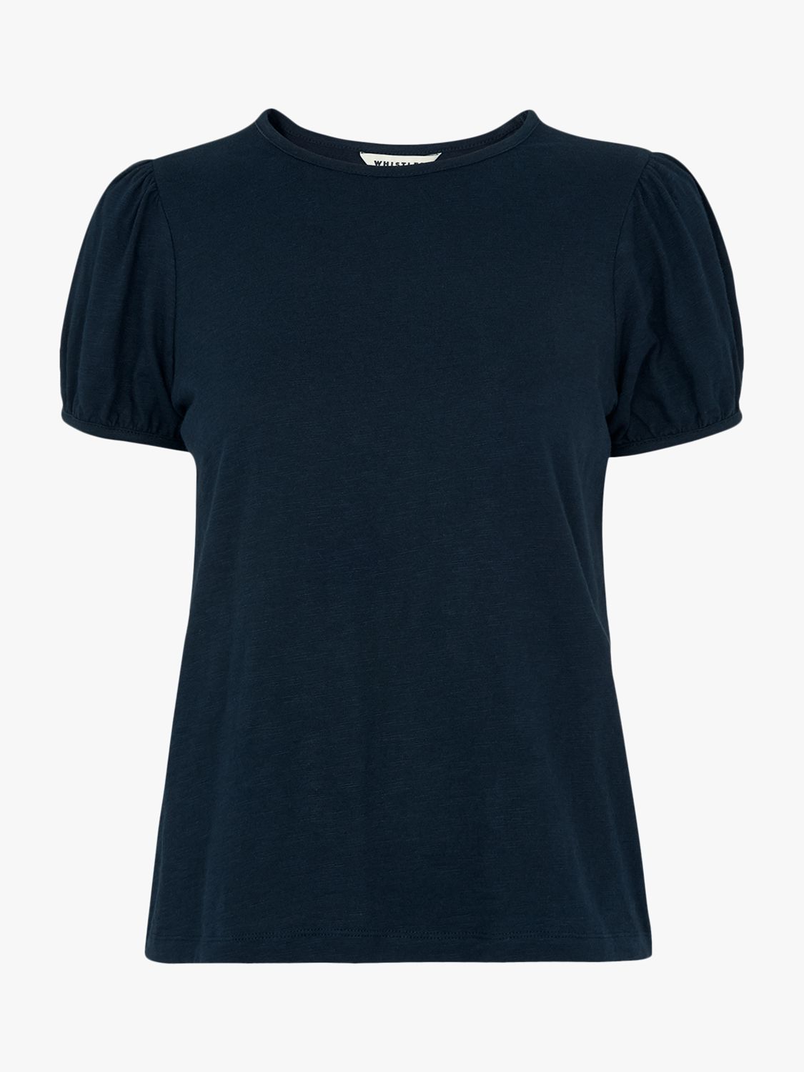 Whistles Puff Sleeve Top, Navy