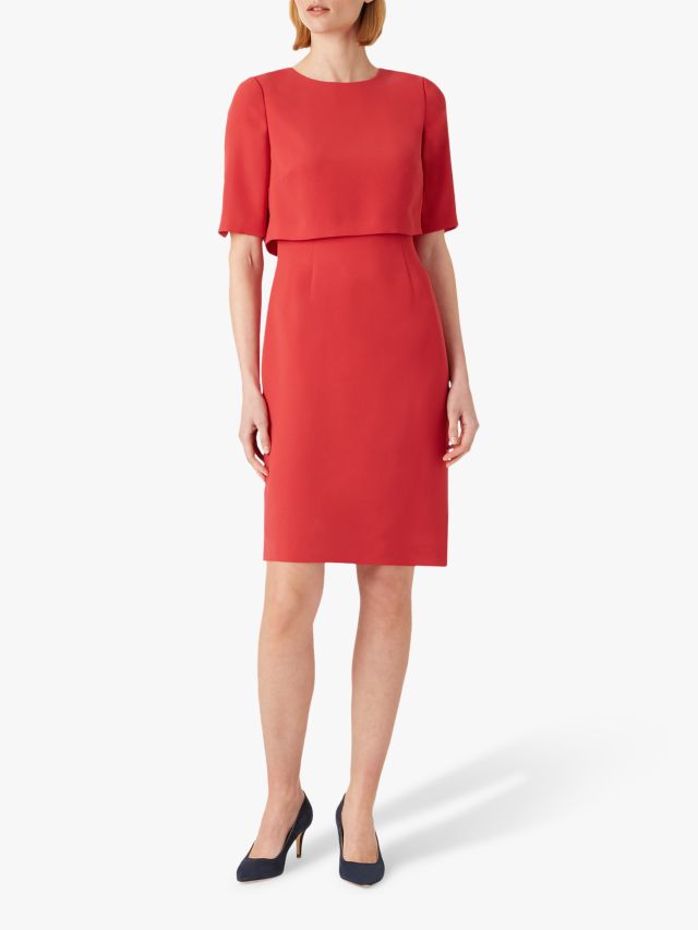 Hobbs Larissa Dress, Raspberry, 8