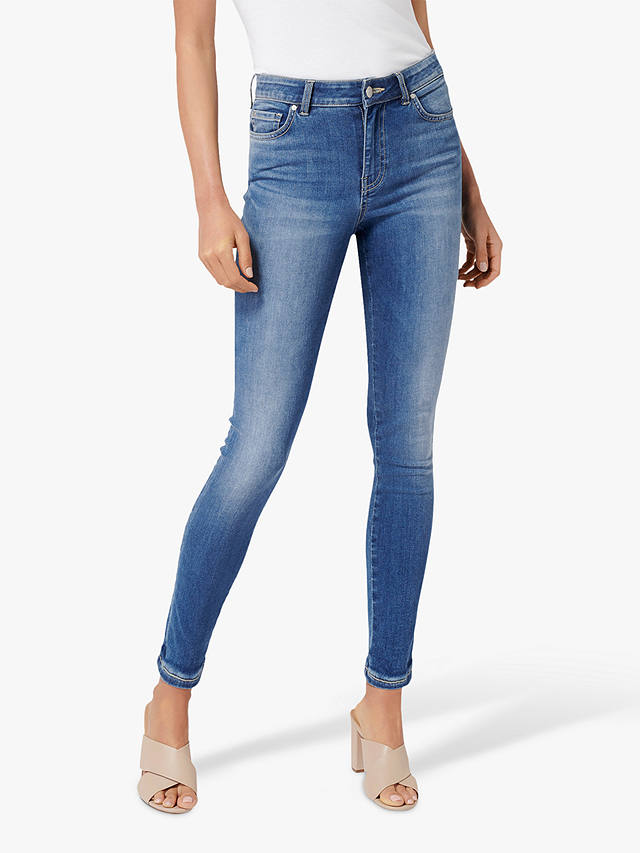 Forever New Poppy Ankle Grazer Jeans, Uptown Blue at John Lewis & Partners