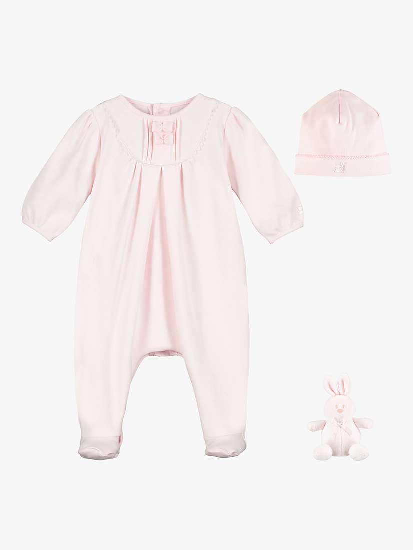 Buy Emile et Rose Baby Shantel Sleepsuit, Hat and Bear, Light Pink Online at johnlewis.com