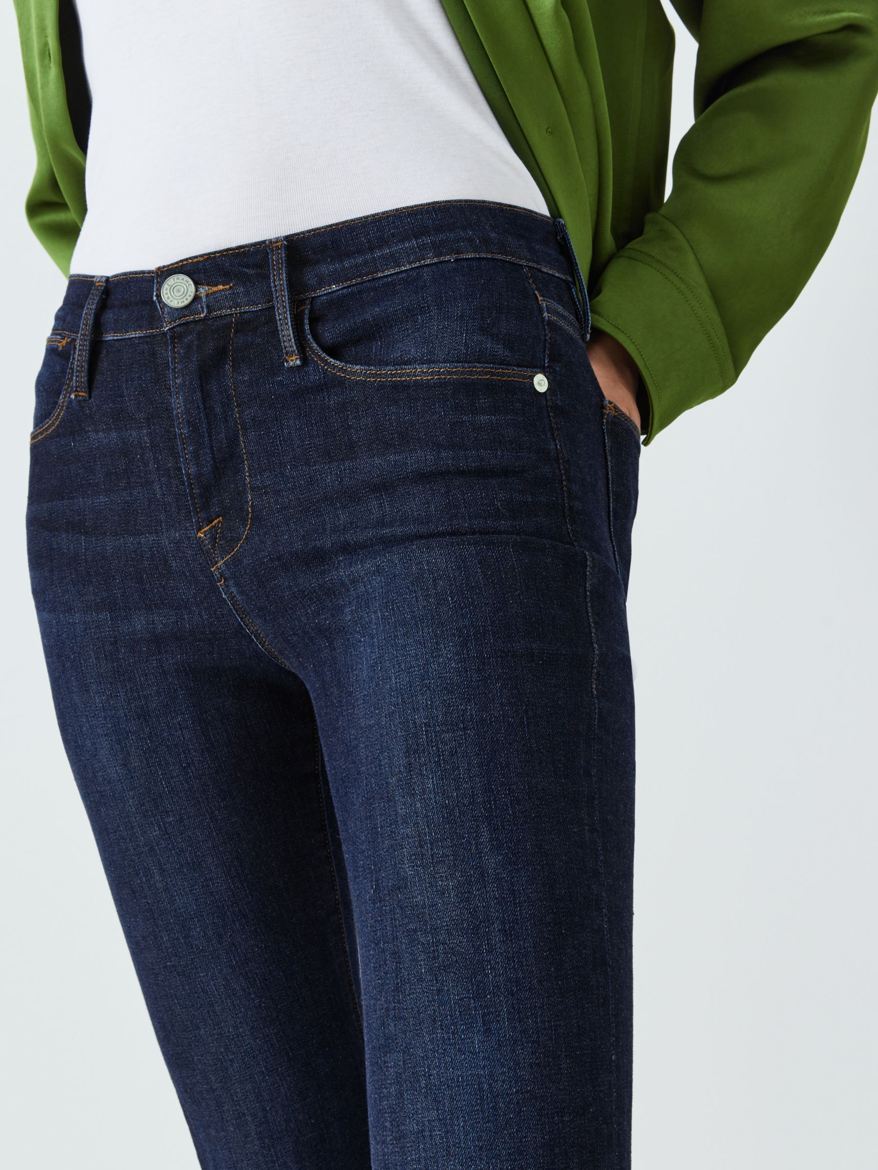 FRAME Le High Flare Jeans, Sutherland at John Lewis & Partners