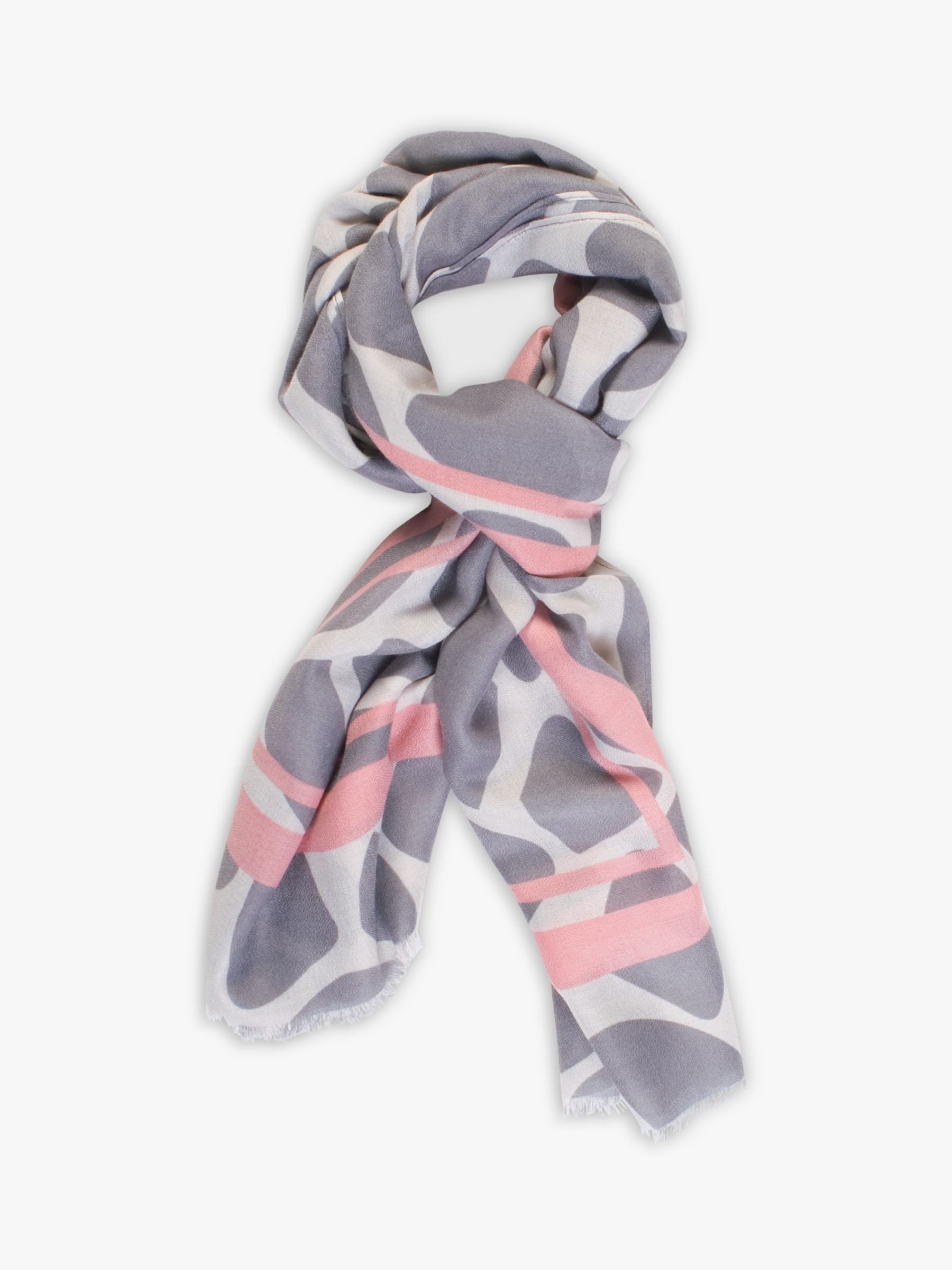 chesca Abstract Animal Print Scarf