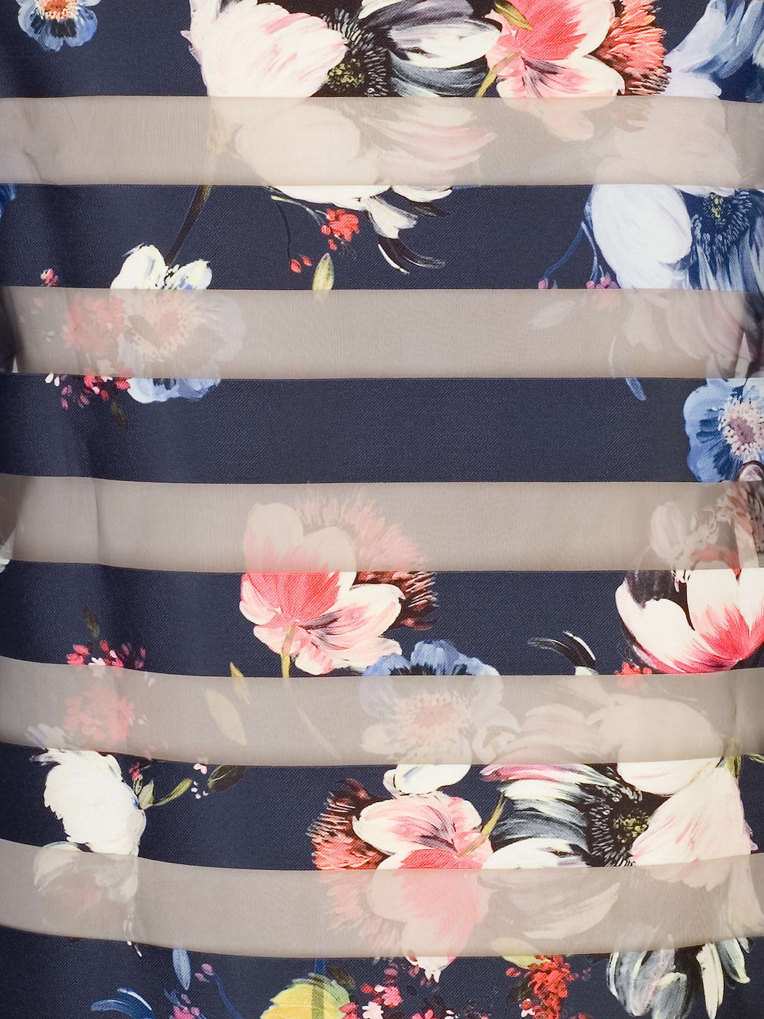 Buy chesca Floral Stripe Jacket, Navy/Multi Online at johnlewis.com