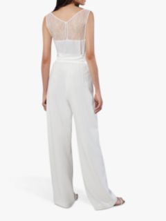 French Connection Amato Bridal Tux Wedding Suit Trousers, Summer White, 6