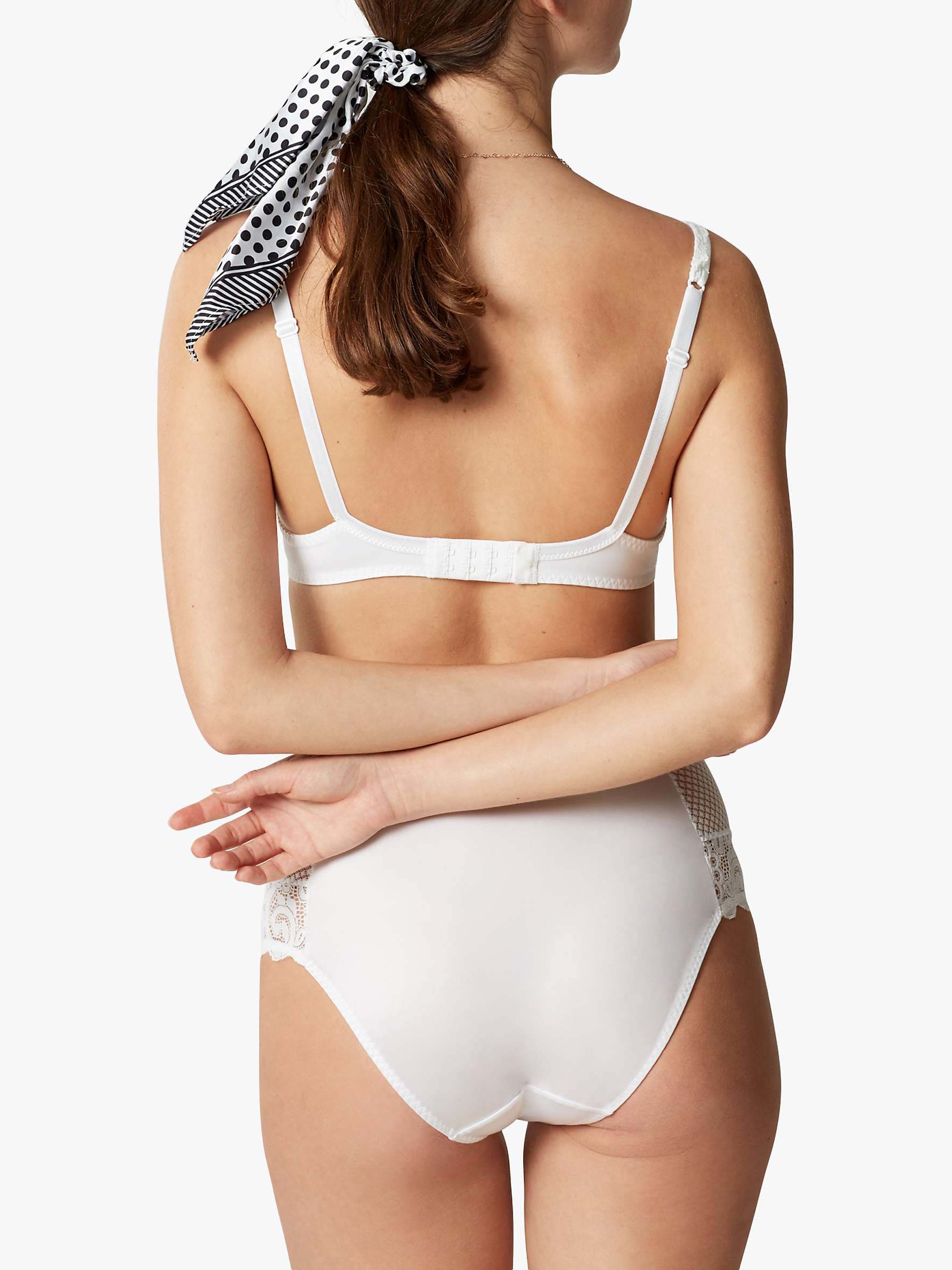 Buy Maison Lejaby Gaby High Waisted Briefs, Blanc Online at johnlewis.com