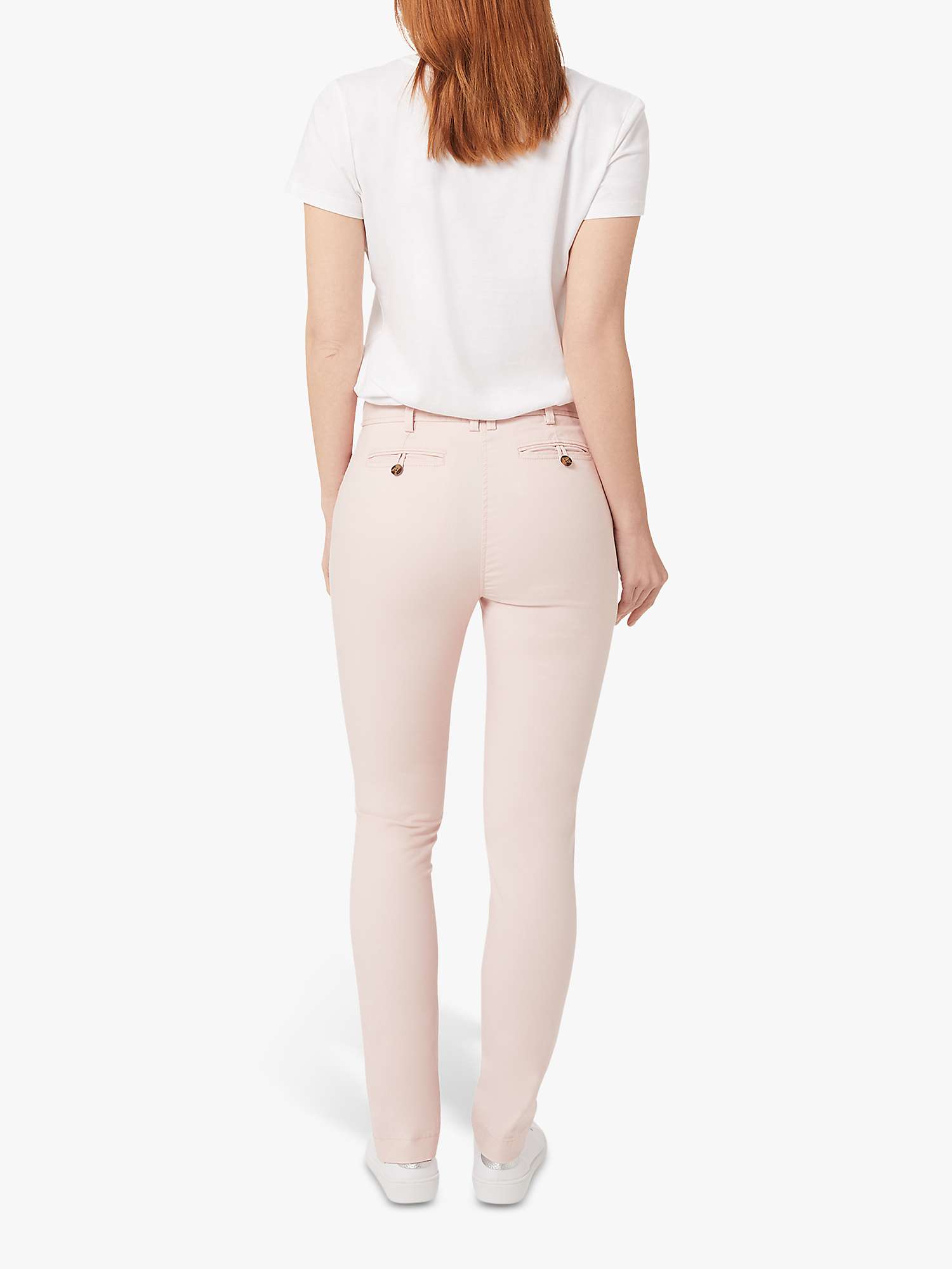 Buy Hobbs Pavilion Chino Trousers, Pale Pink Online at johnlewis.com
