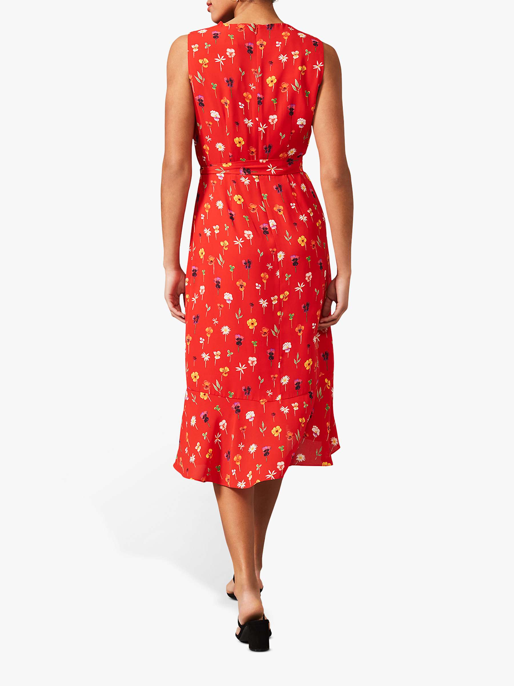 Buy Phase Eight Alanna Ditsy Floral Print Dress, Fire/Multi Online at johnlewis.com