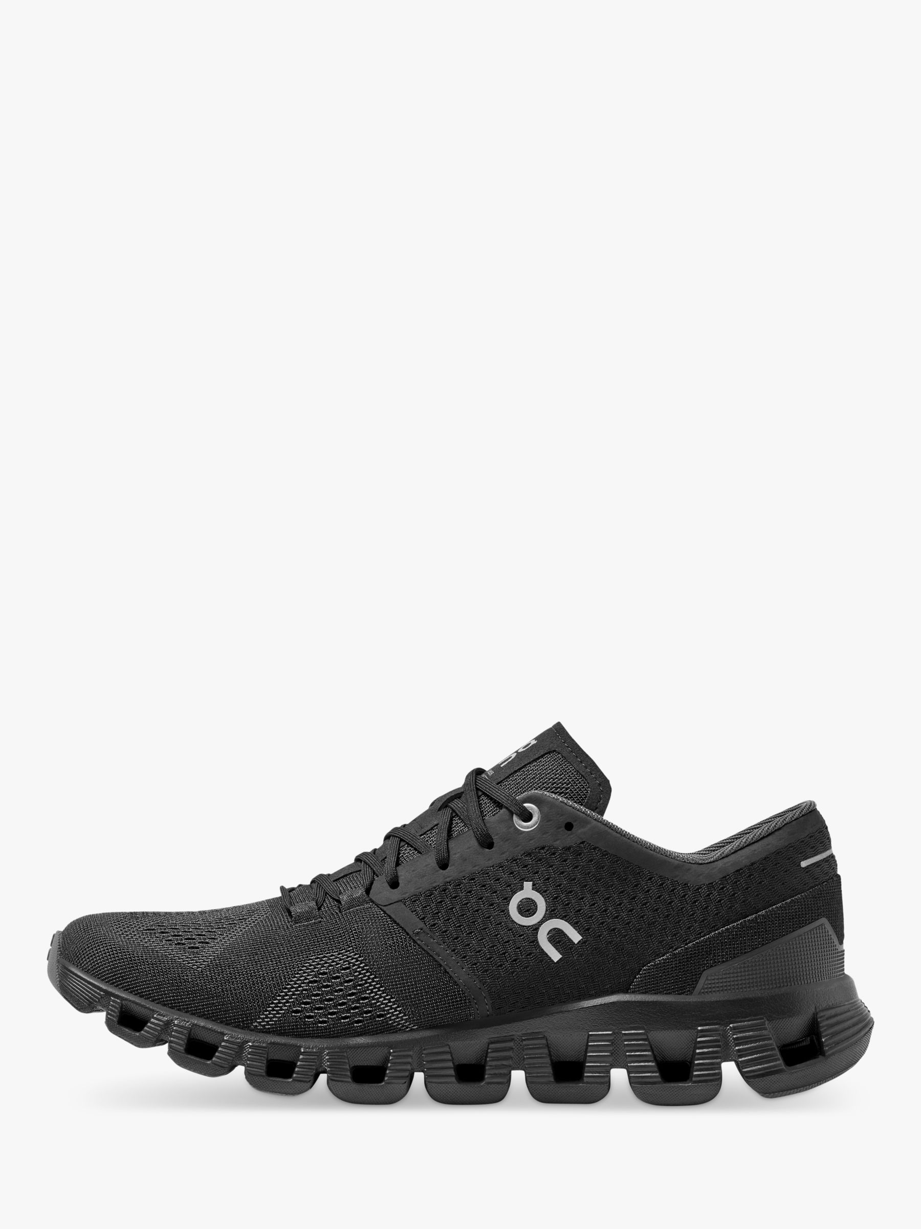 On Cloud X Women's Cross Trainers, Black/Asphalt at John Lewis & Partners