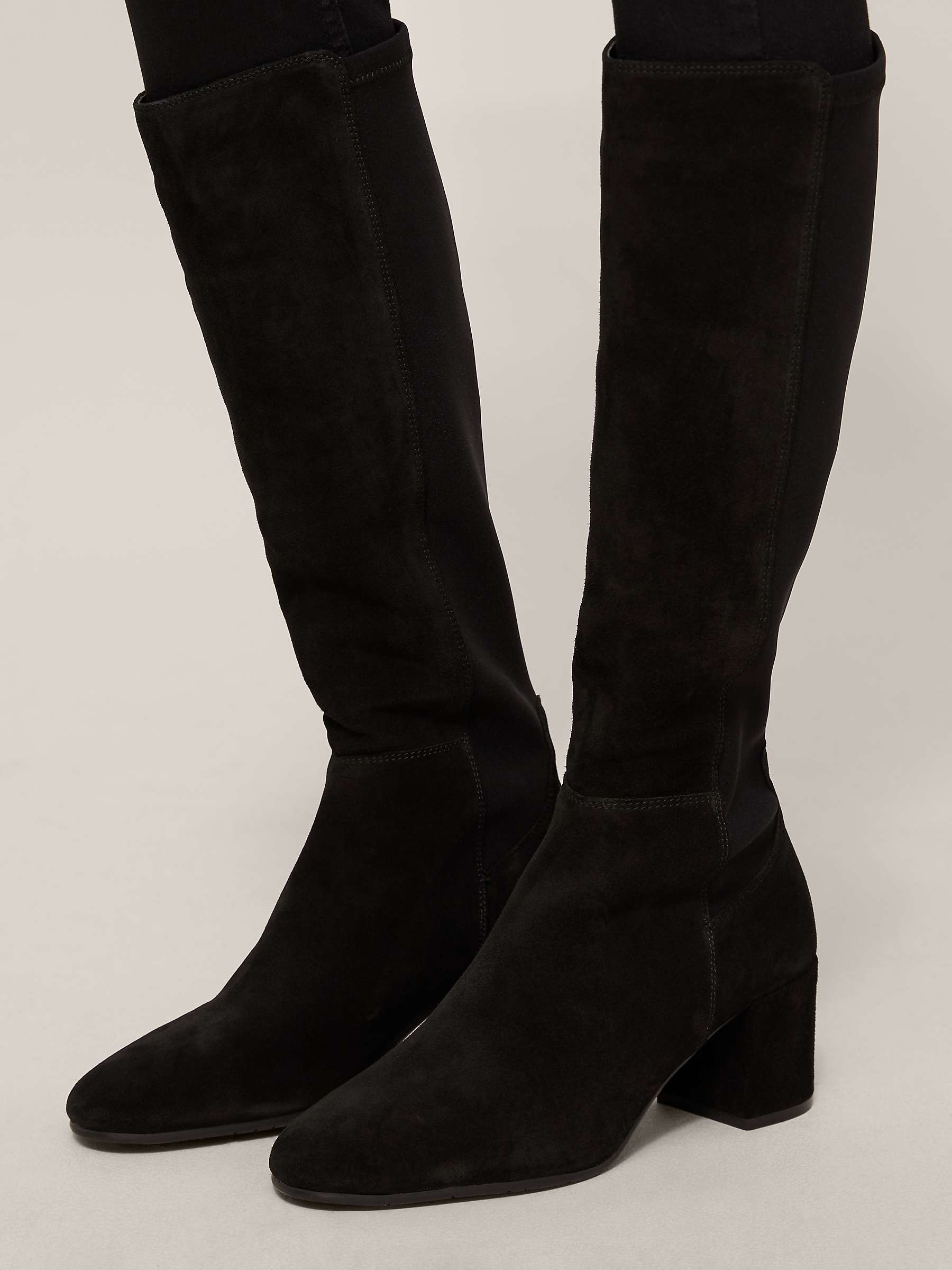 Buy John Lewis Sadie Suede Knee High Boots Online at johnlewis.com