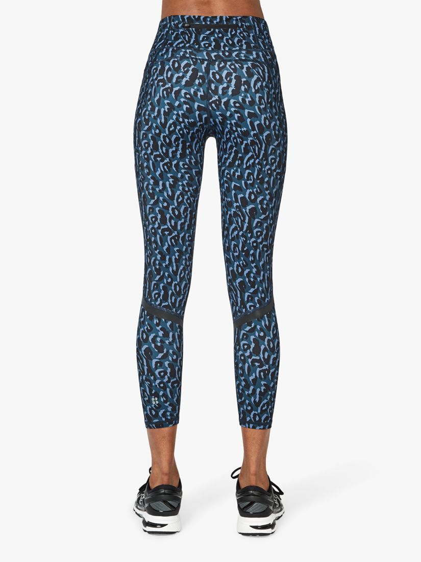 blue leopard print leggings