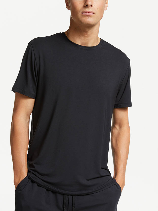 John Lewis Ultra Soft Modal Lounge Crew Neck T-Shirt, Black