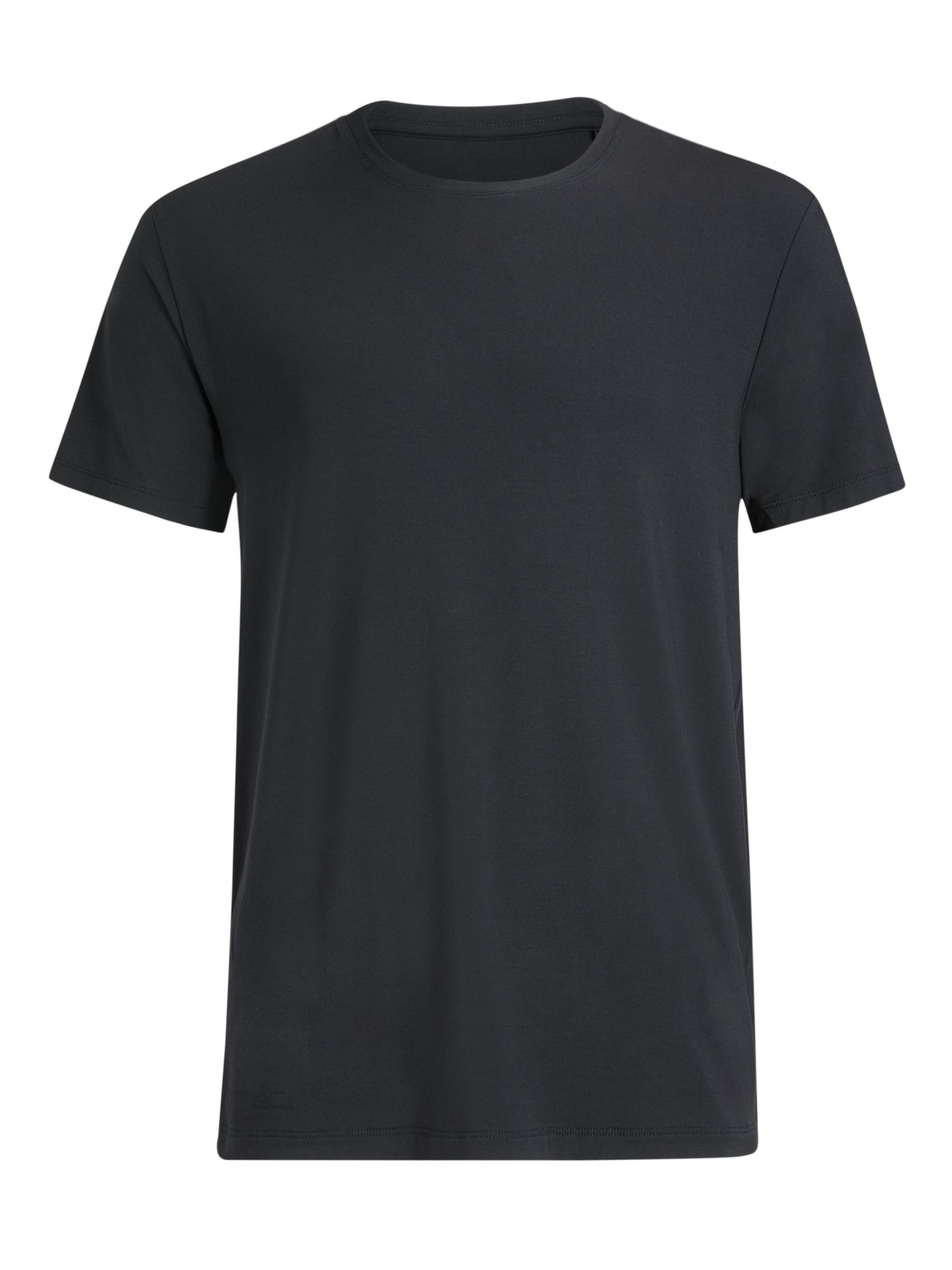 Buy John Lewis Ultra Soft Modal Lounge Crew Neck T-Shirt, Black Online at johnlewis.com