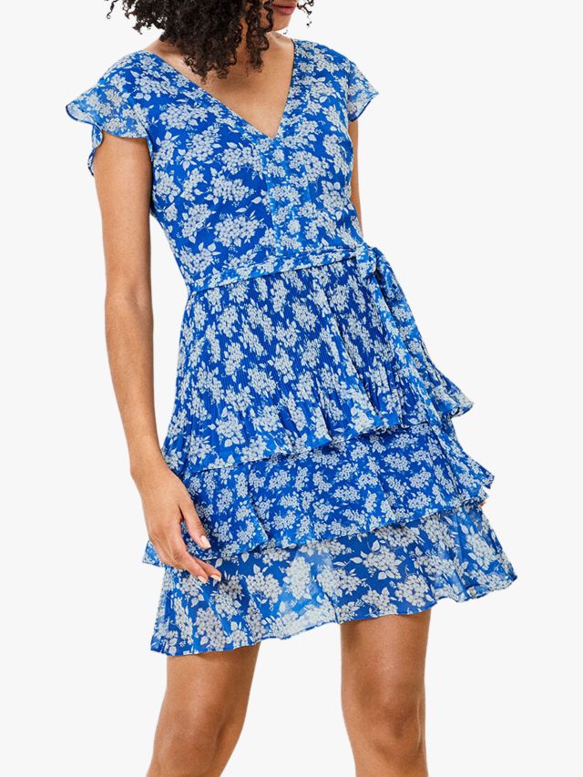 Oasis navy 2025 floral dress