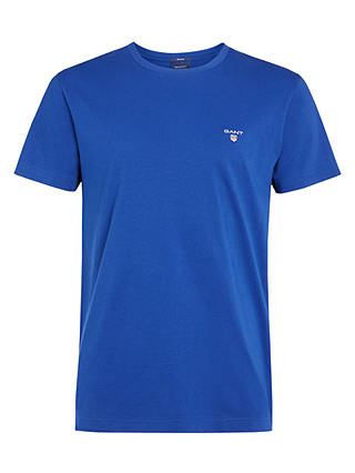GANT Cotton Crew Neck T-Shirt, C435 Blue
