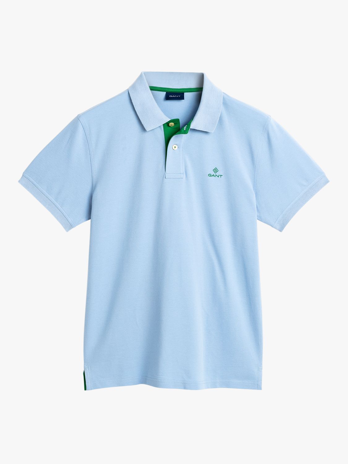 GANT Contrast Collar Pique Short Sleeve Polo Shirt