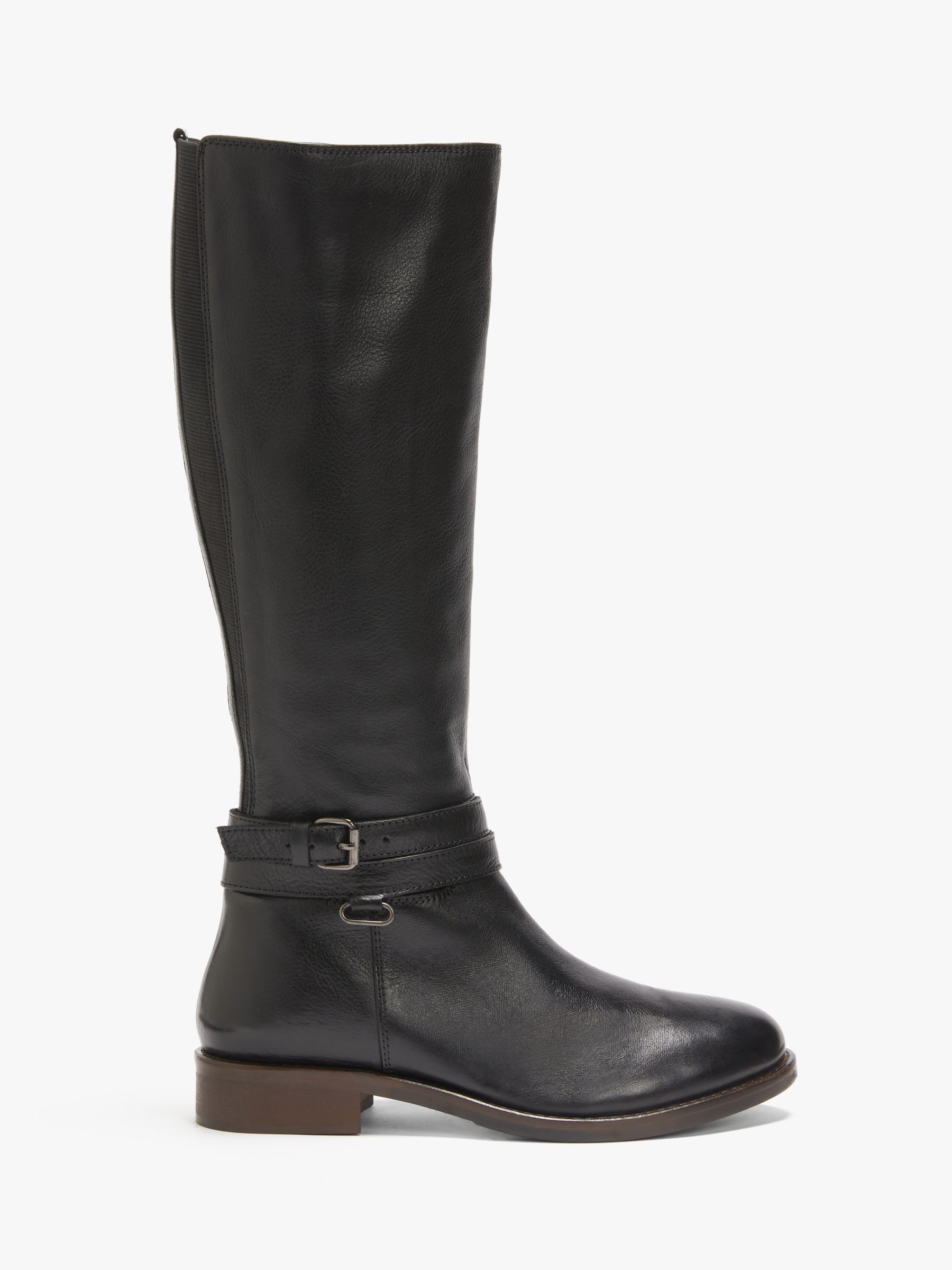 John Lewis Storrie Wide Fit Leather Knee High Boots
