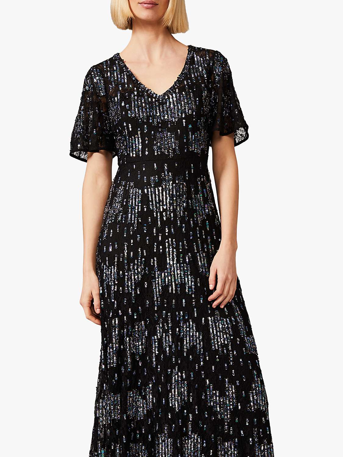 Buy Phase Eight Clarabelle Embellished Maxi Dress, Black Online at johnlewis.com