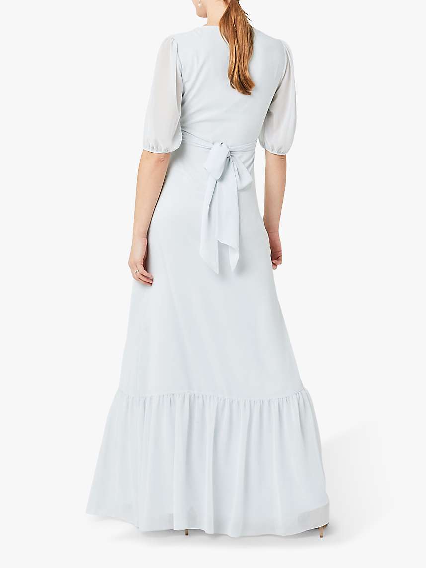 Buy Maids to Measure Mathilda Chiffon Dress, Dove Grey Online at johnlewis.com
