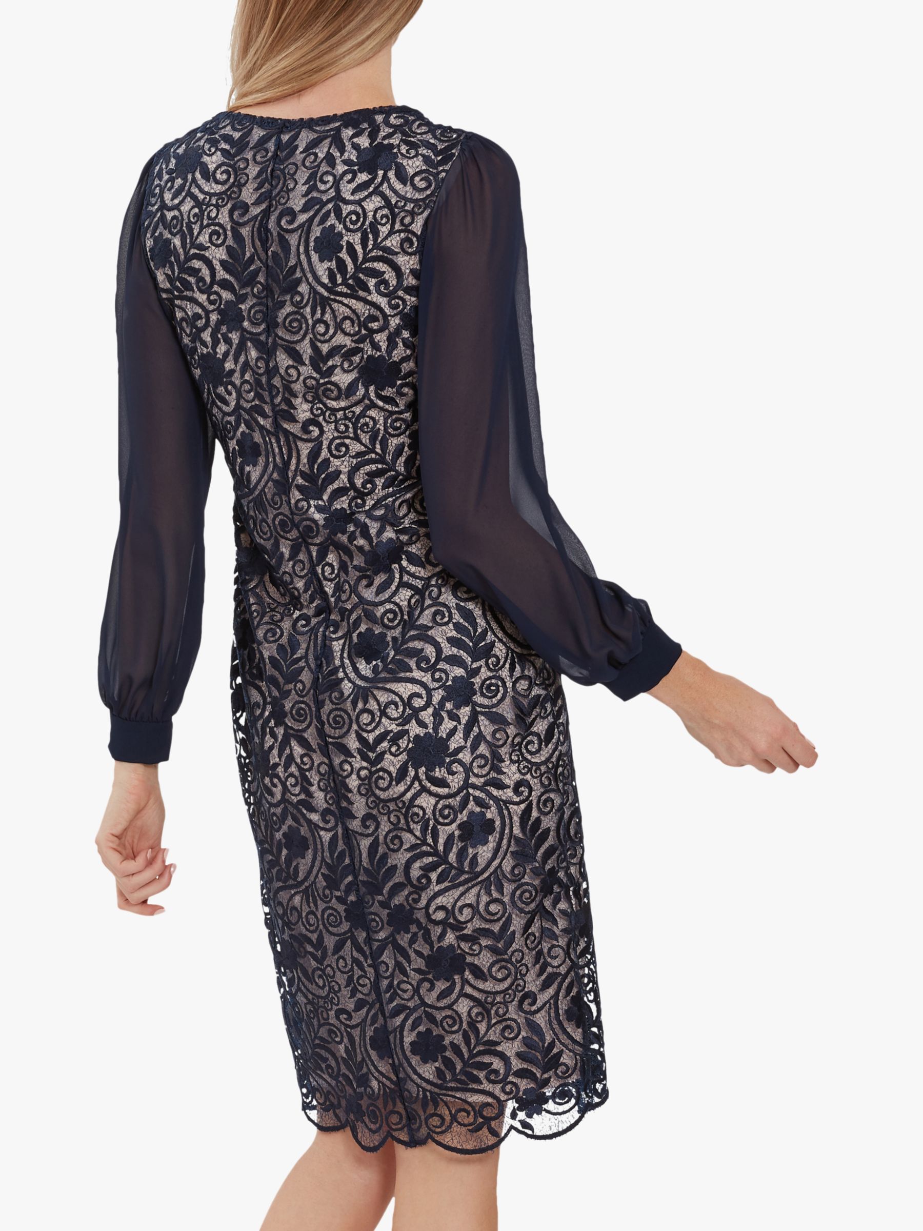 Buy Gina Bacconi Mozelle Embroidered Floral Midi Dress Online at johnlewis.com
