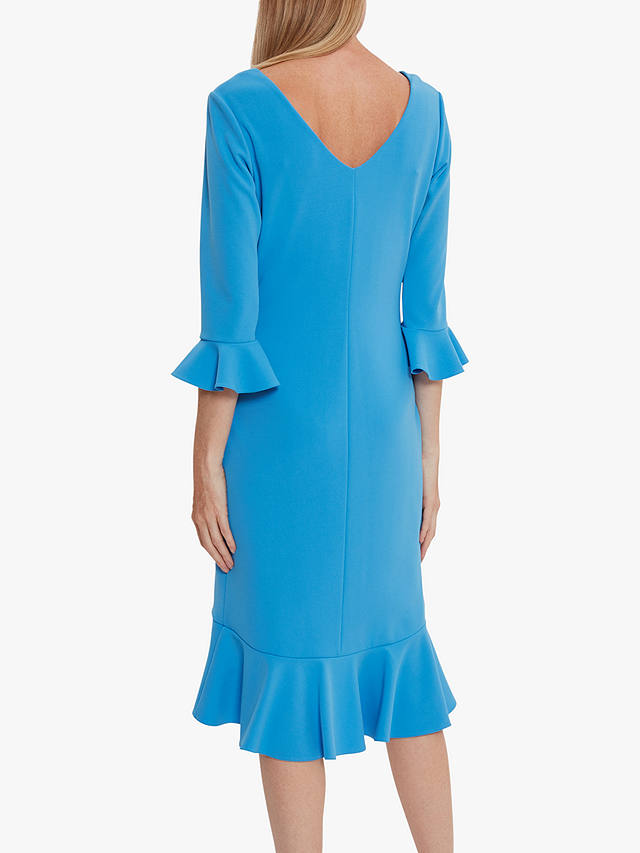 Gina Bacconi Daphne Midi Dress, Lapis Blue