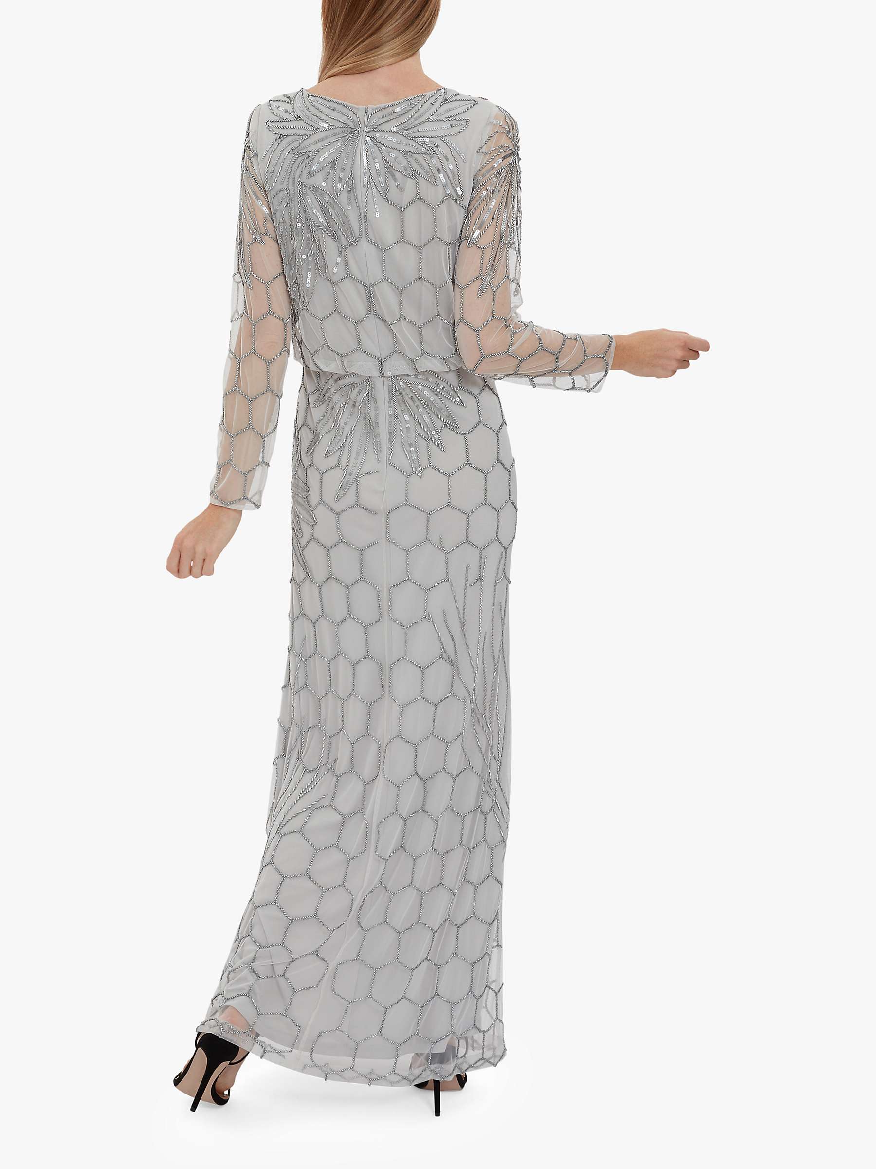 Buy Gina Bacconi Katherine Embellished Hexagon Print Maxi Dress Online at johnlewis.com
