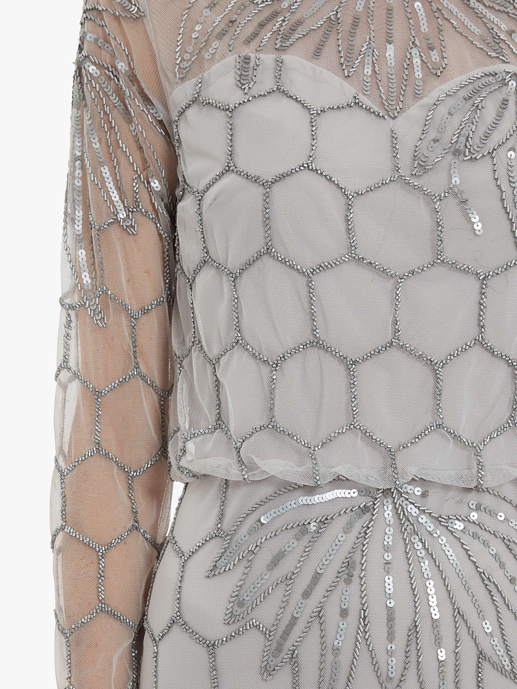 Buy Gina Bacconi Katherine Embellished Hexagon Print Maxi Dress Online at johnlewis.com