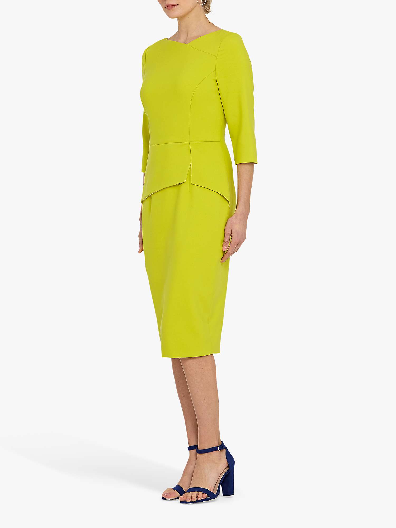 Buy Helen McAlinden Rema Tailored Dress, Citron Online at johnlewis.com