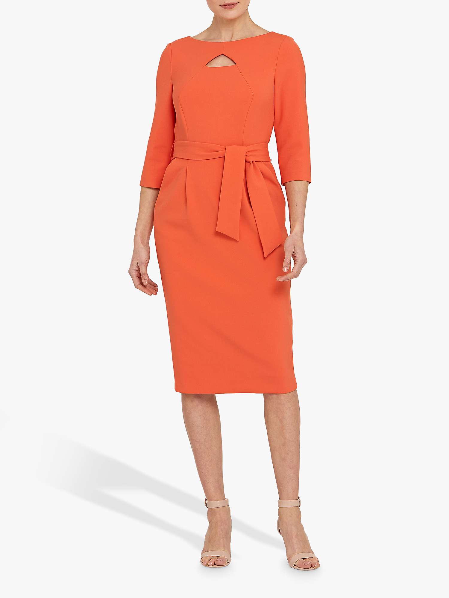 Buy Helen McAlinden Cut-Out Tailored Dress, Orange Online at johnlewis.com
