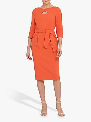 Helen McAlinden Cut-Out Tailored Dress, Orange