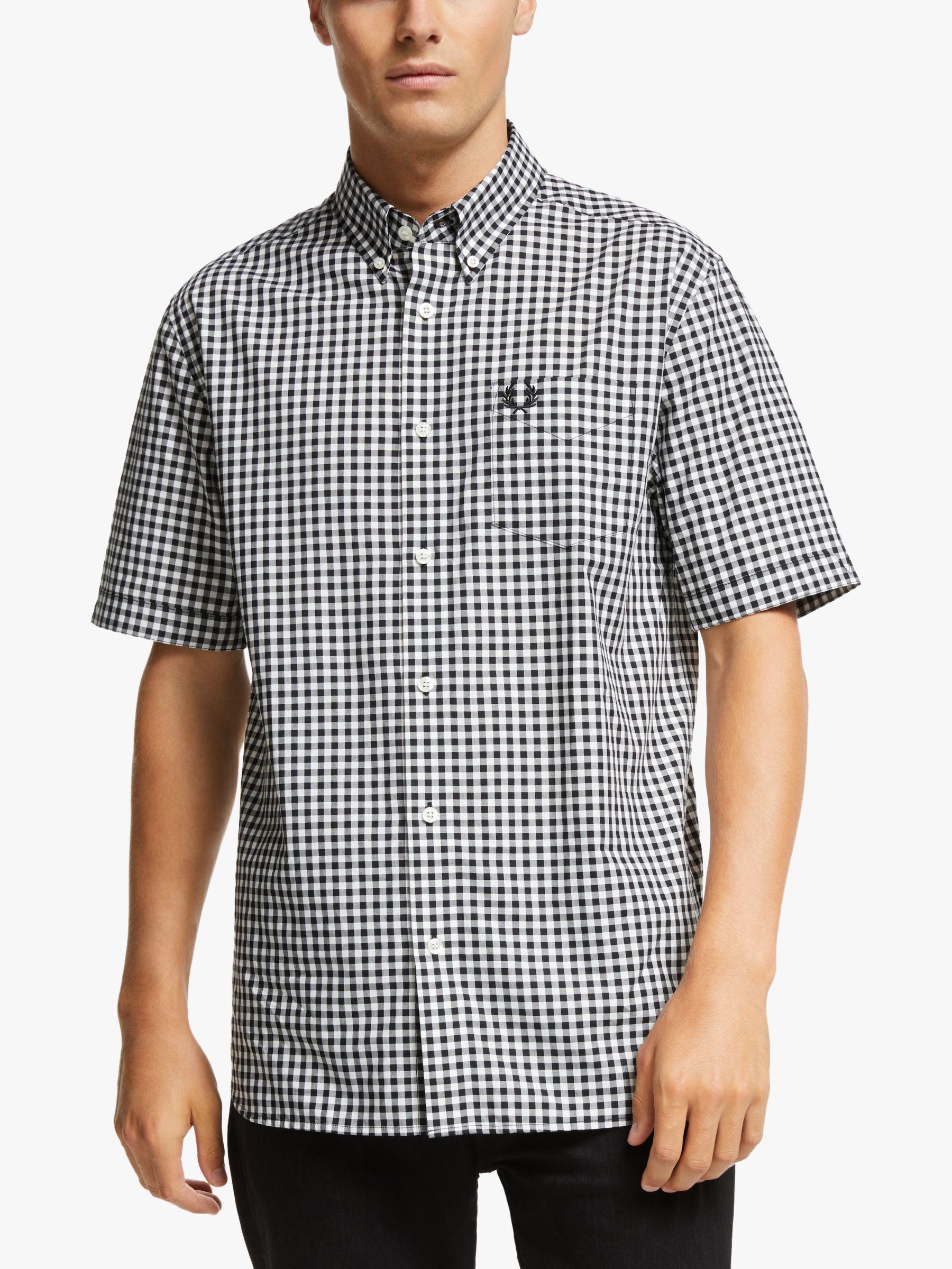 Fred Perry Short Sleeve Gingham Shirt at John Lewis & Partners