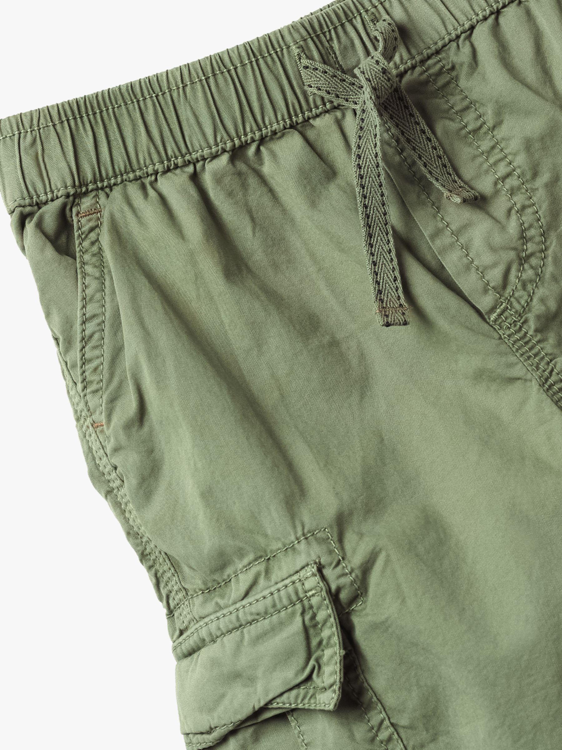 White Stuff Boys' Niko Cargo Shorts, Green at John Lewis & Partners