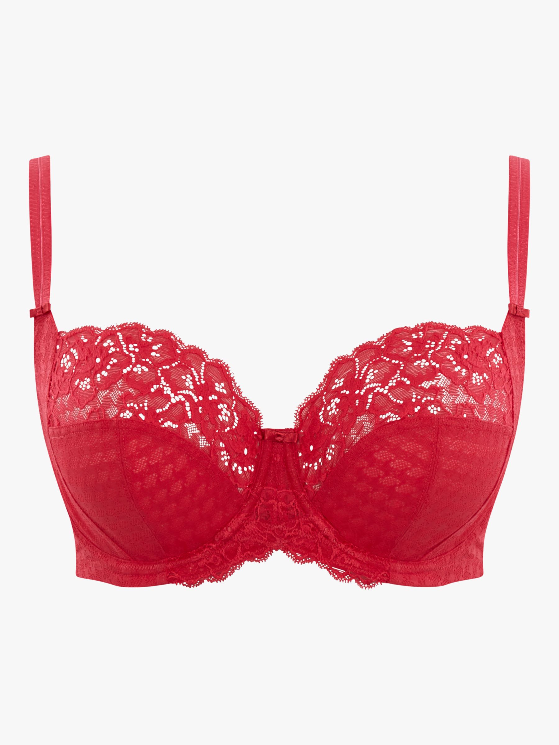 Panache Envy Full Cup Bra, Red at John Lewis & Partners