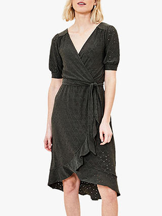 Oasis Broderie Wrap Dress