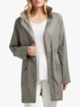 Four Seasons Concealable Hooded Showerproof Parka Jacket, Grey