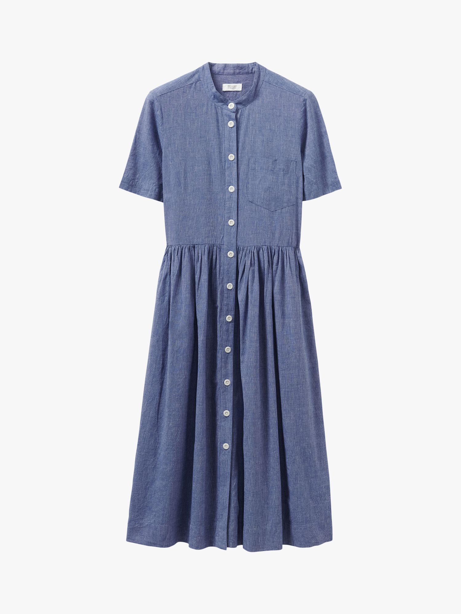 Toast Edith Chambray Shirt Dress, Blue