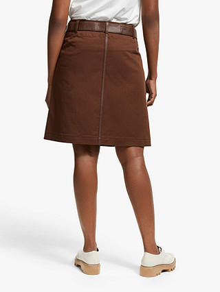 Weekend MaxMara Venezia Leather Skirt, Bronze