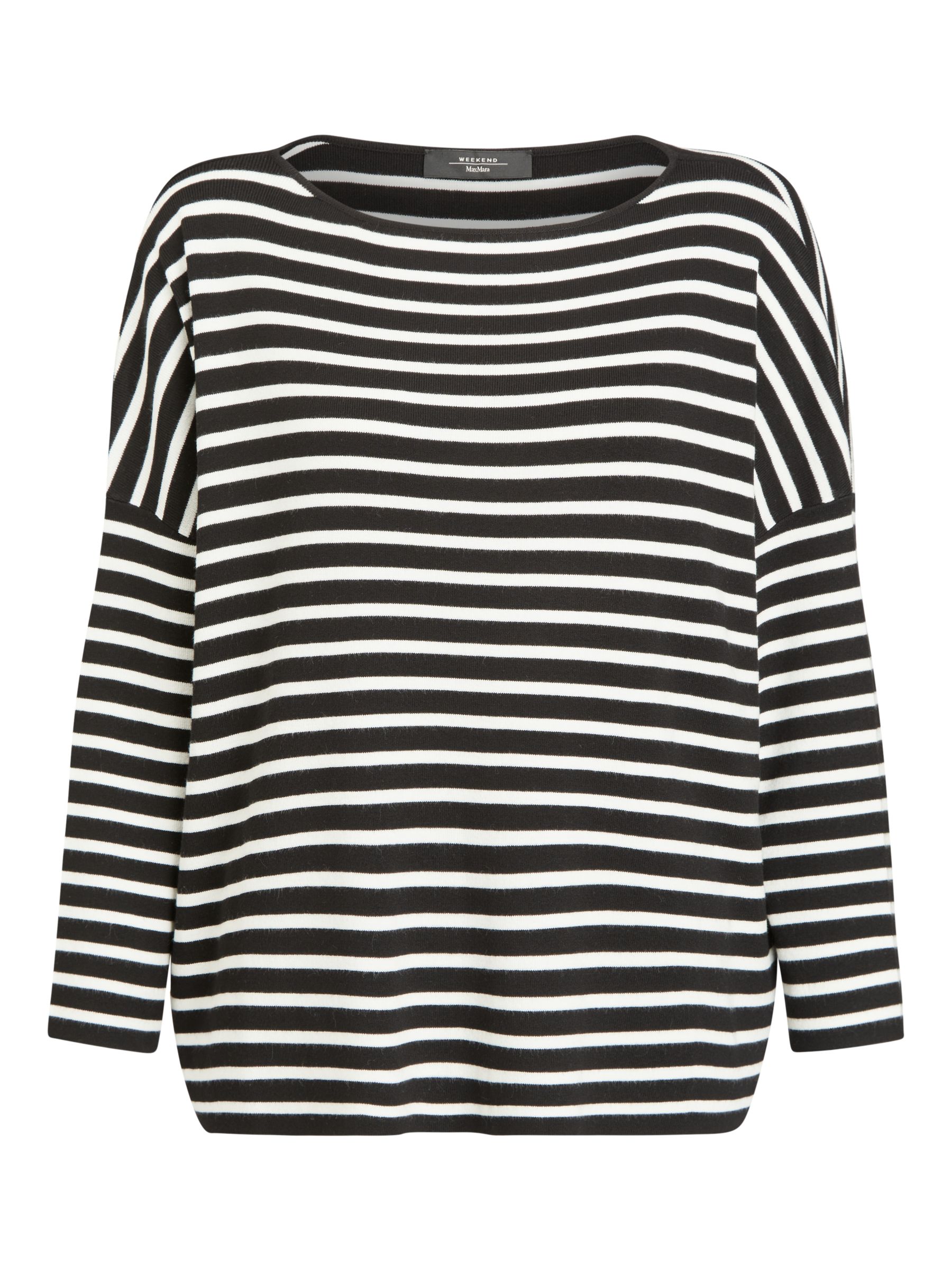 Weekend MaxMara Nadar Stripe Jumper, Black/White