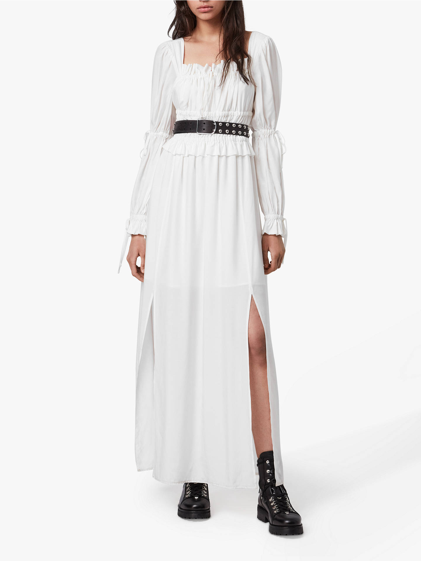 AllSaints Kimi Ruched Maxi Dress at John Lewis & Partners
