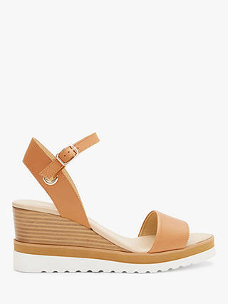 Mint Velvet Remy Wedge Heeled Leather Sandals