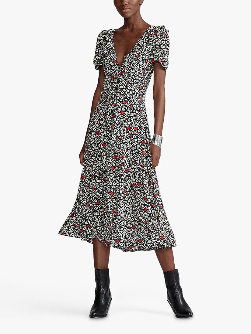 Polo Ralph Lauren Poppy Print Dress, Multi
