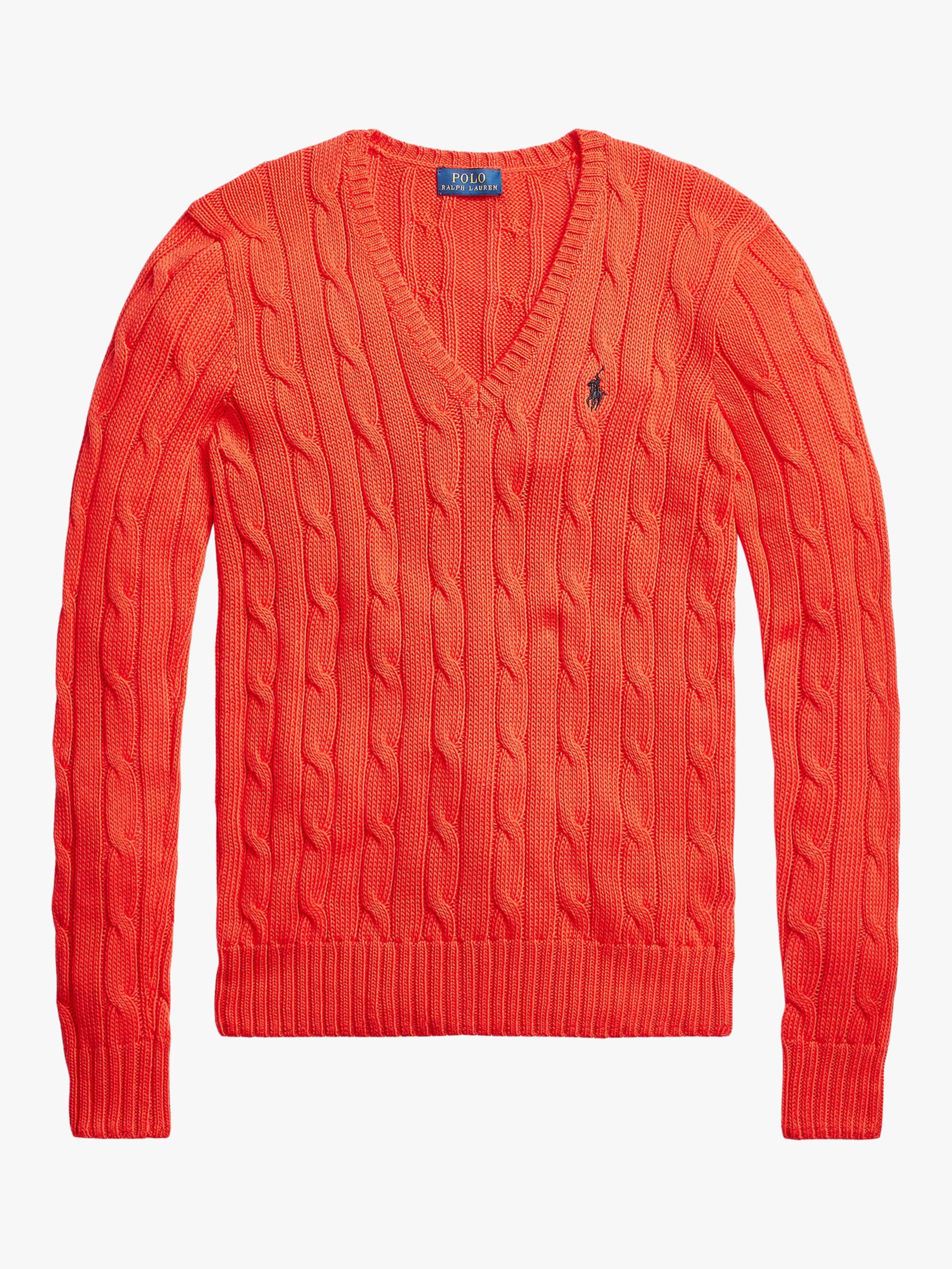 Polo Ralph Lauren Kimberly Classic Cable Knit Cotton Jumper, African ...